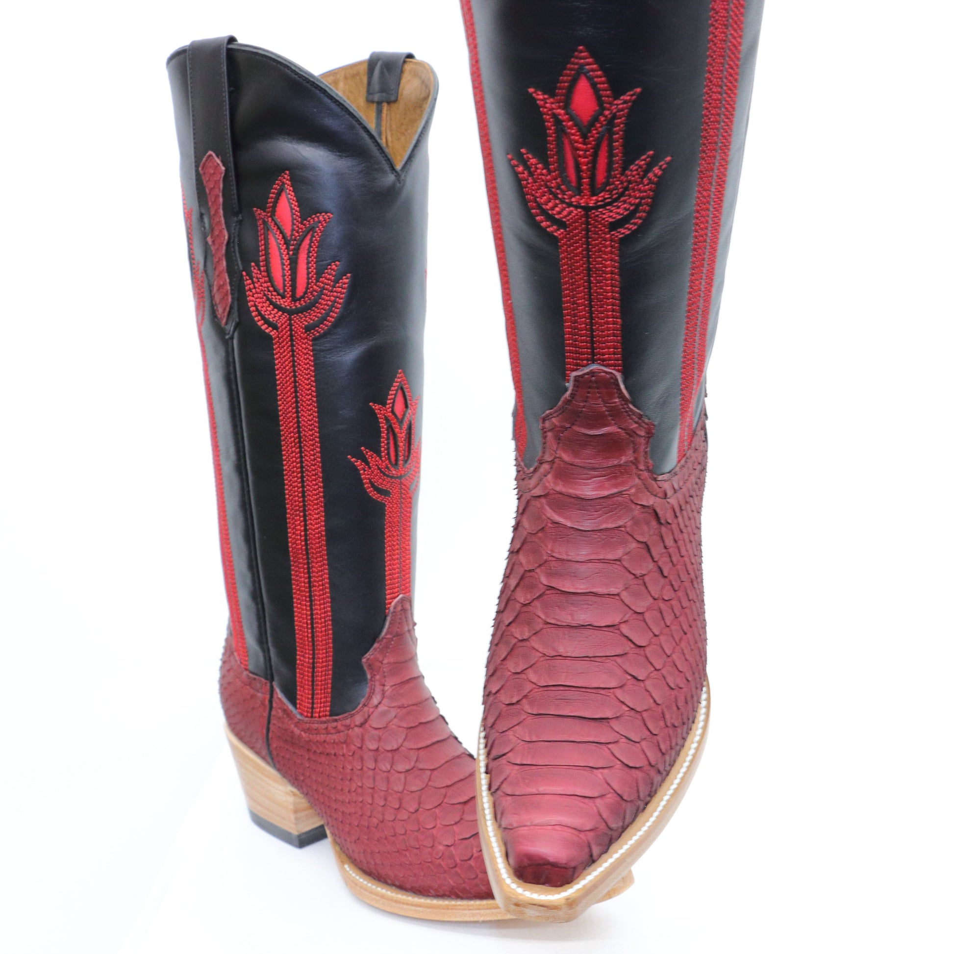 Chero's Premium Exotic Python Red Tulips