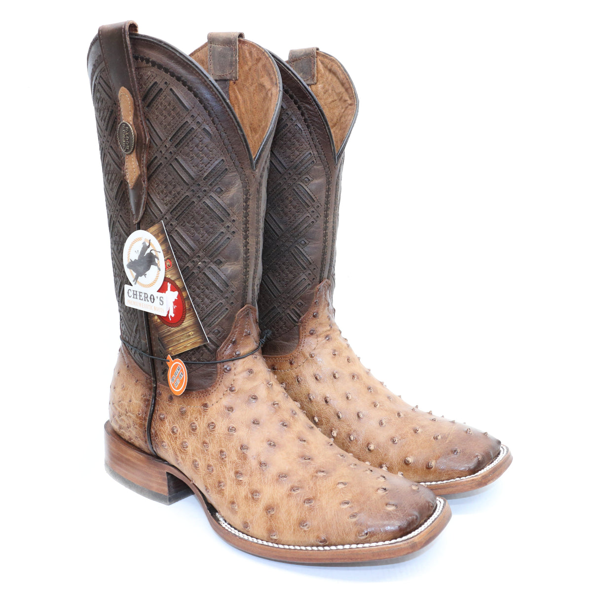 Chero's Premium Exotic Ostrich Scorched Brandy