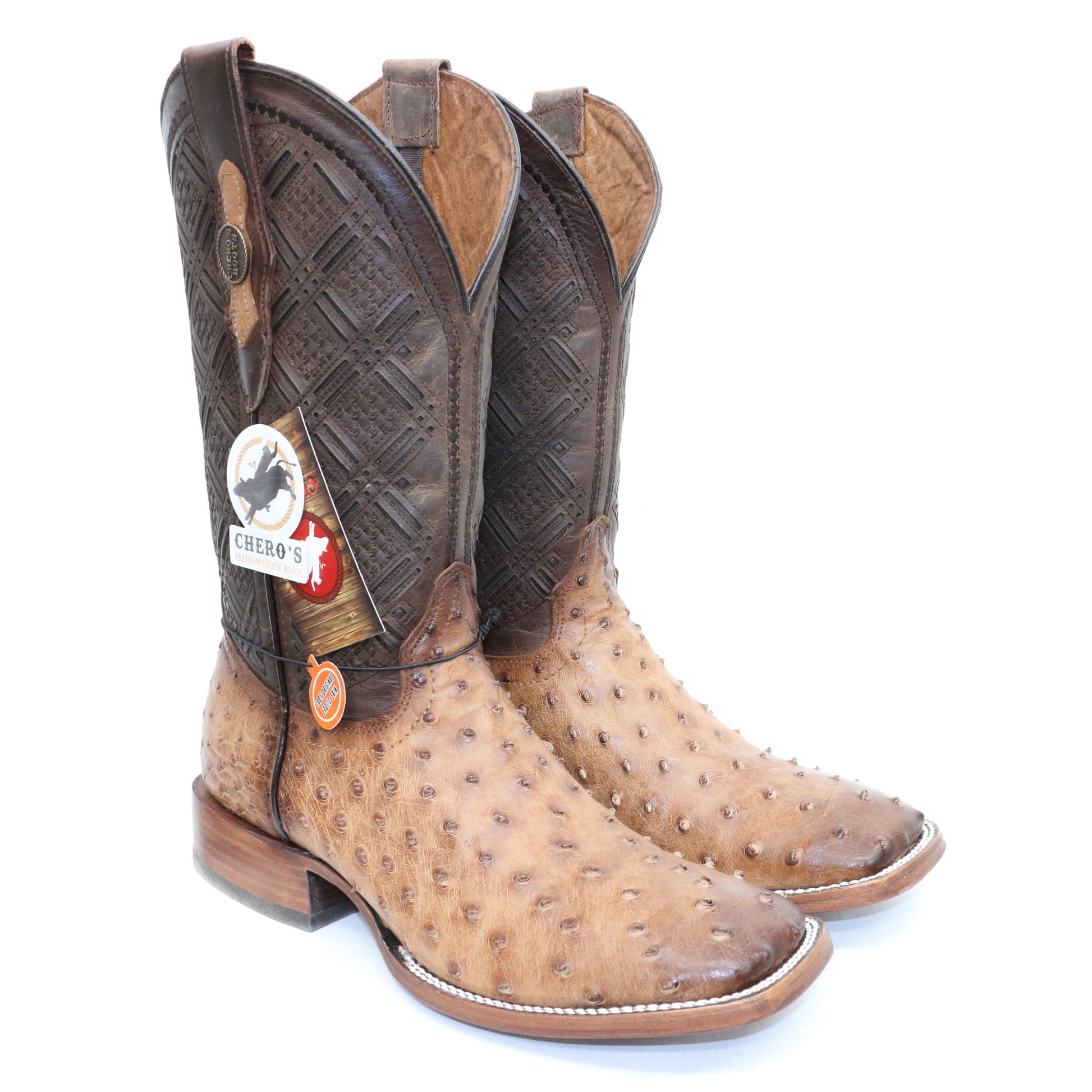 Chero's Premium Exotic Ostrich Scorched Brandy