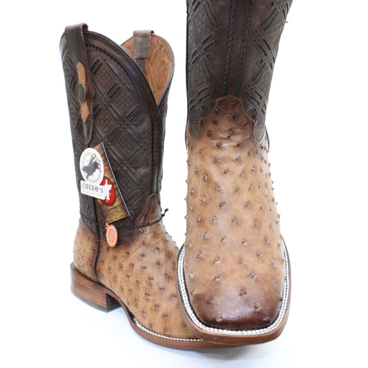 Chero's Premium Exotic Ostrich Scorched Brandy