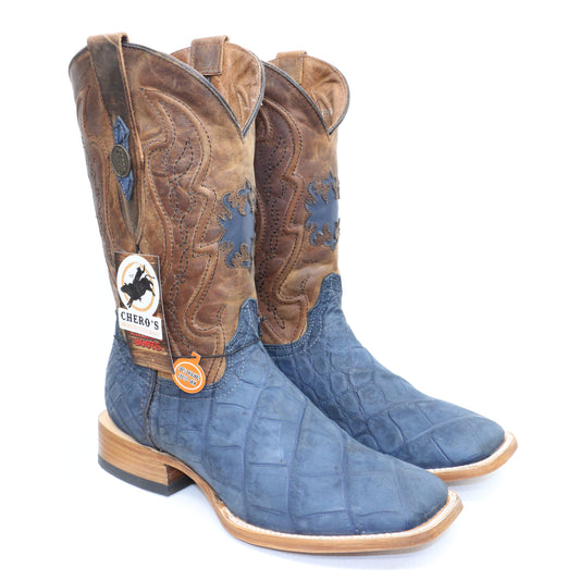 Chero's Premium Exotic Alligator Belly Navy