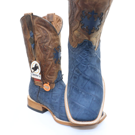 Chero's Premium Exotic Alligator Belly Navy