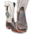 Chero's Leather Waxy Brown Square Toe Boots