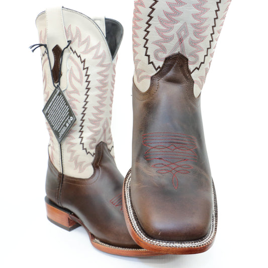 Chero's Leather Waxy Brown Square Toe Boots