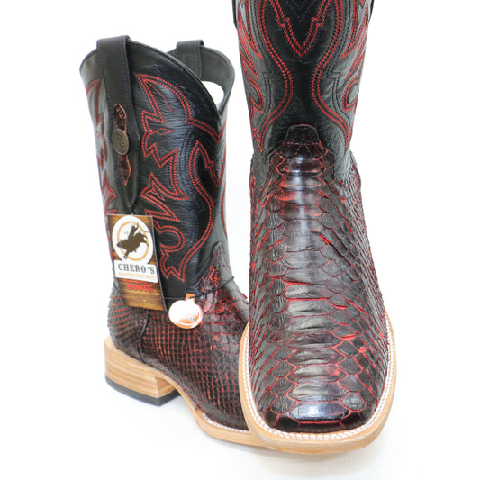 Chero's Premium Exotic Python Black/Red