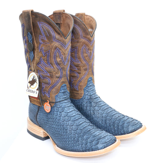 Chero's Premium Exotic Python Rustic Navy