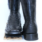 Chero's Premium Exotic Ostrich Triple Black