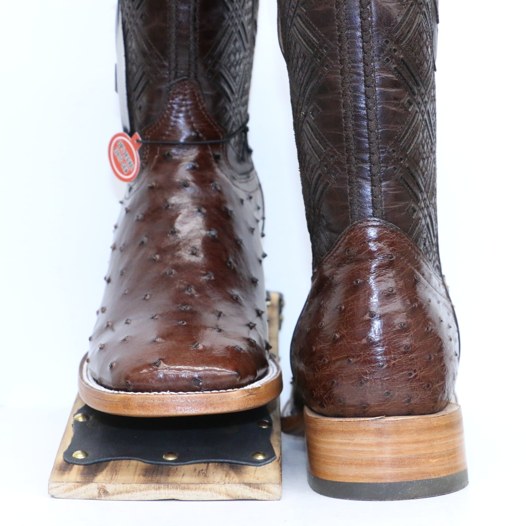 Chero's Premium Exotic Ostrich Cowboy Light Brown