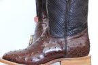 Chero's Premium Exotic Ostrich Cowboy Light Brown