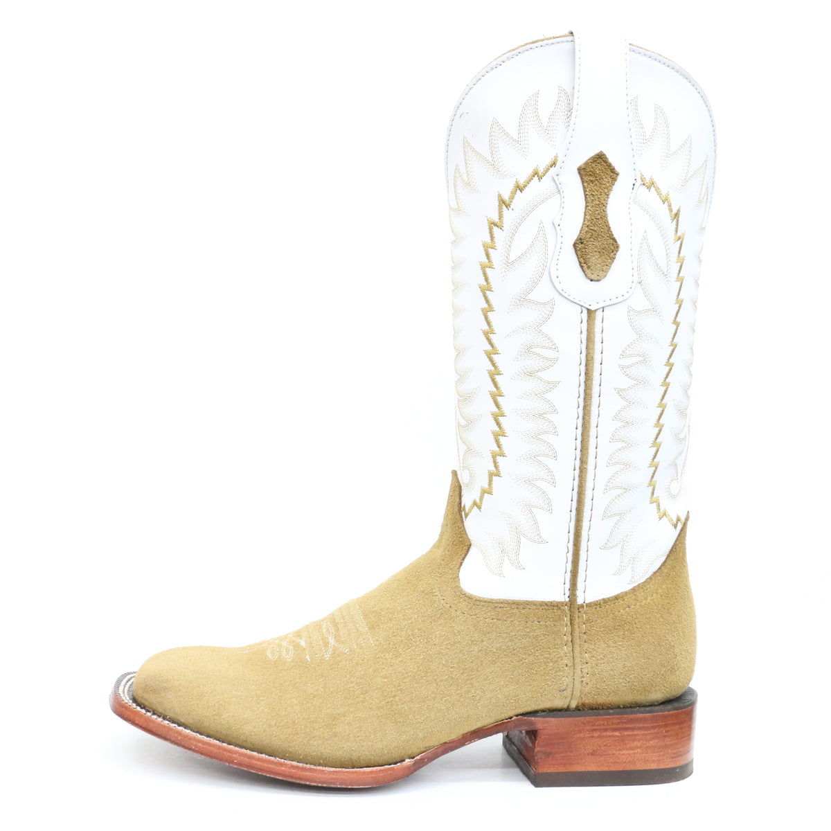 Chero's Roughout Honey Square Toe Boots