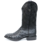 Chero's Premium Exotic Ostrich Triple Black