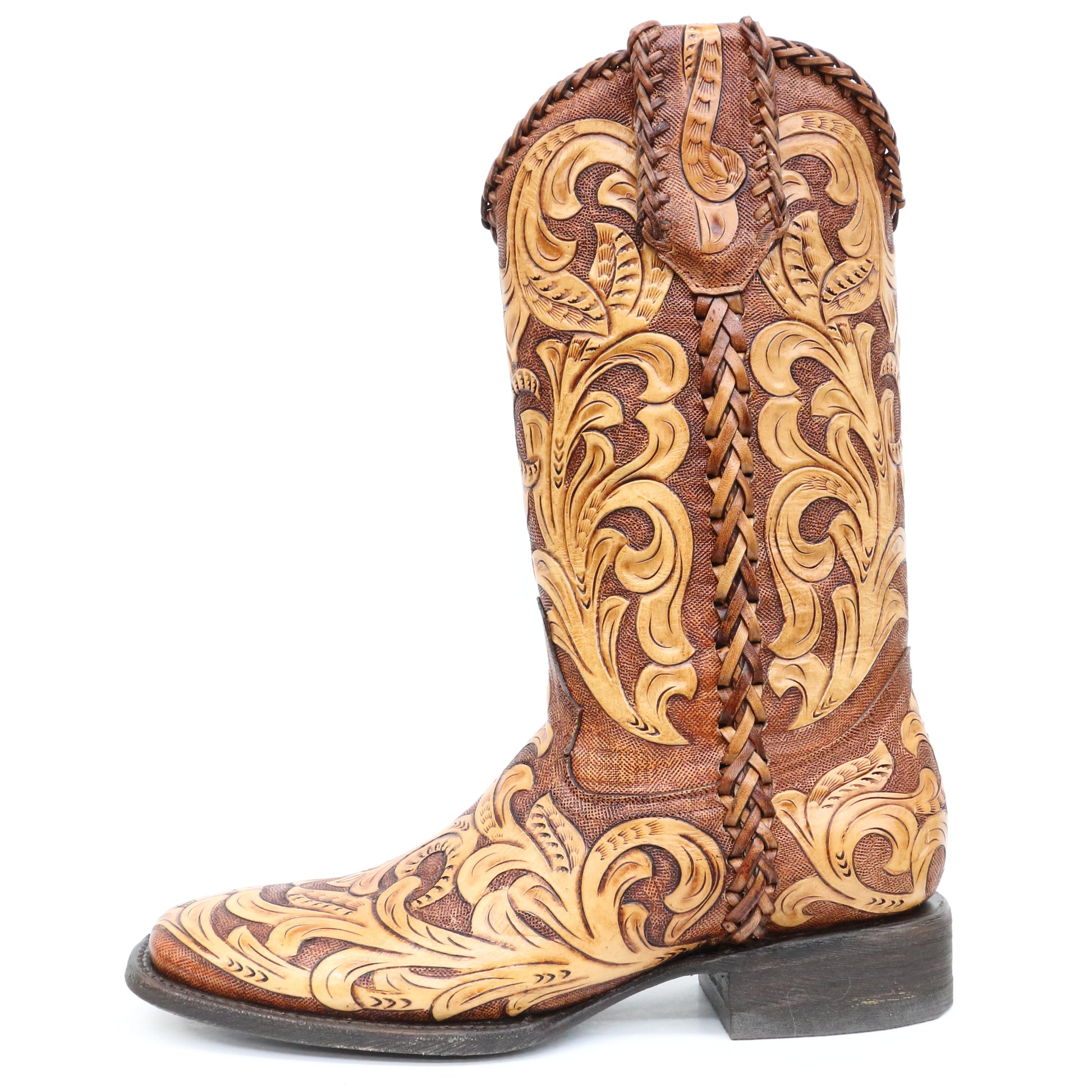 Men's Fully Hand-Tooled Boots