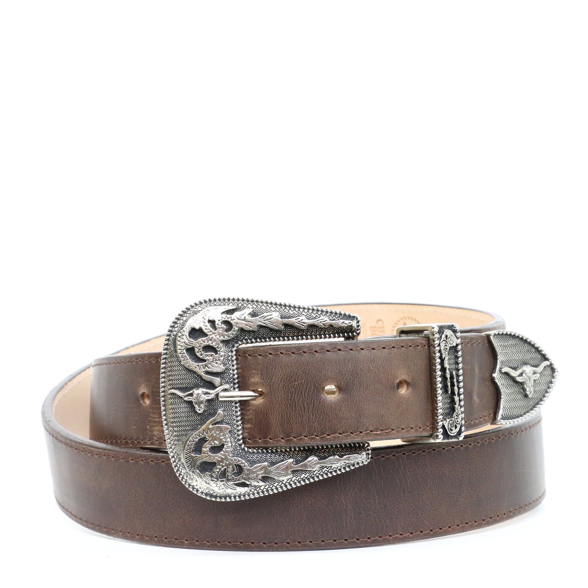 Men's Waxy Leather Brown Belt