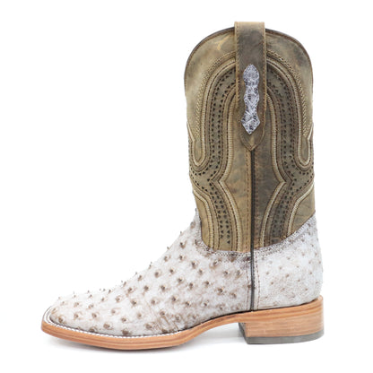 Chero's Premium Exotic Ostrich Nicotine Bone (Dark Sole)