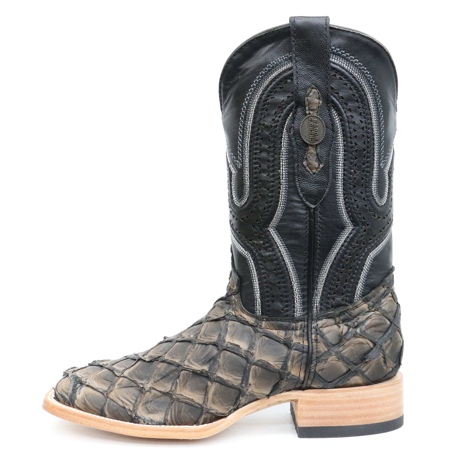 Chero's Premium Exotic Pirarucu Camel Black Wild