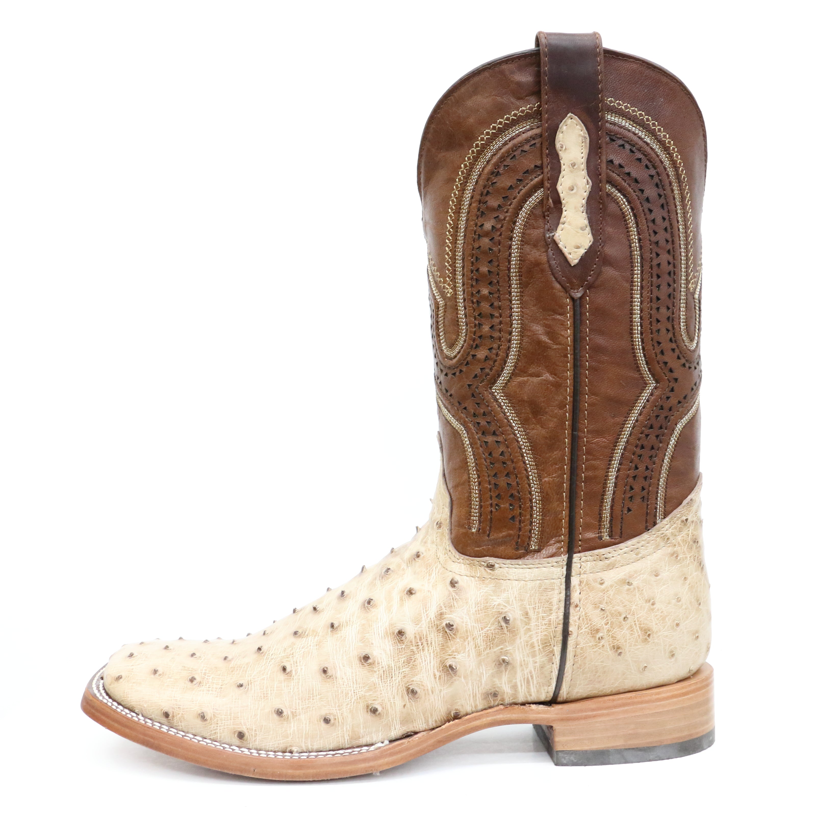 Chero's Premium Exotic Ostrich Vintage Sand