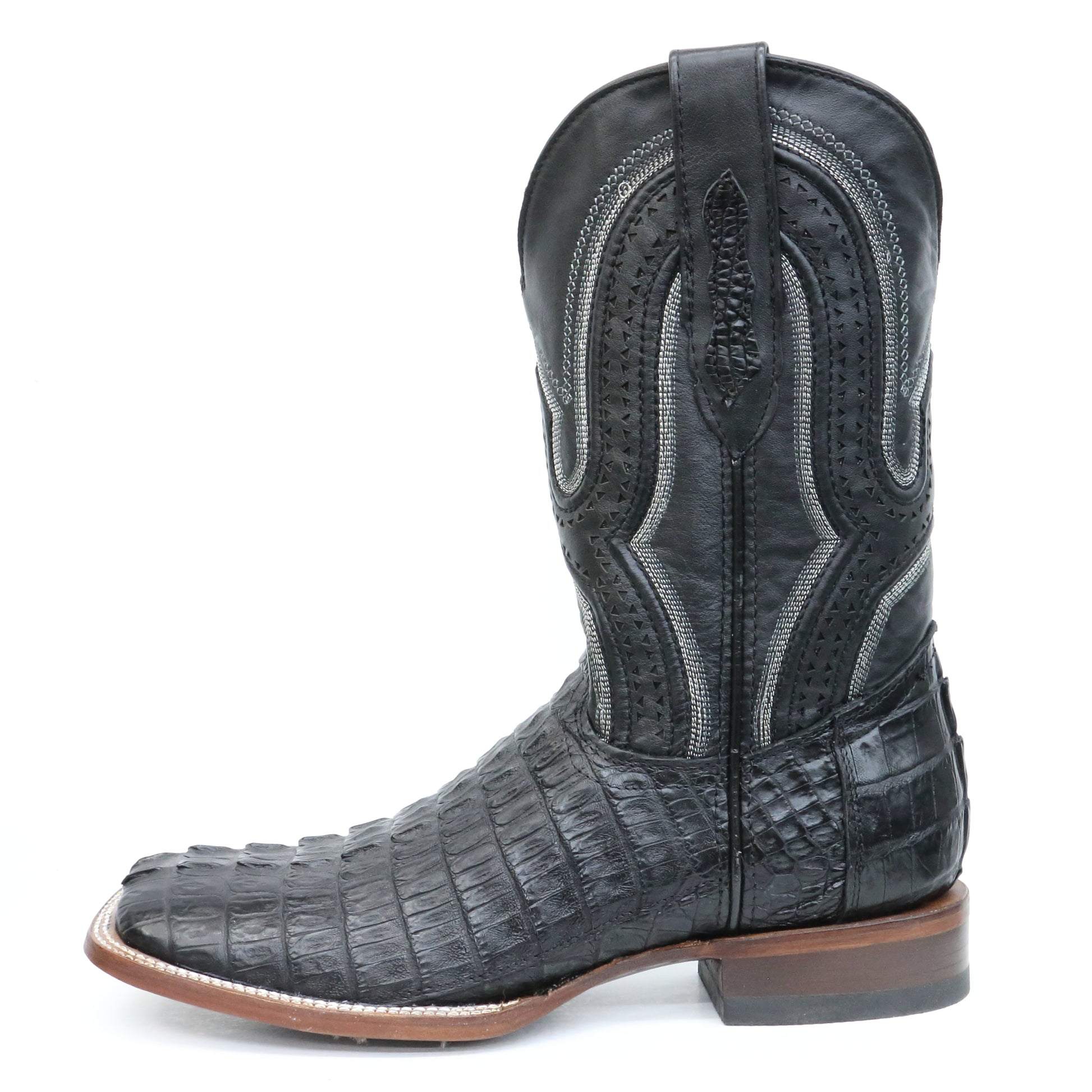Chero's Premium Exotic Caiman Tail Black