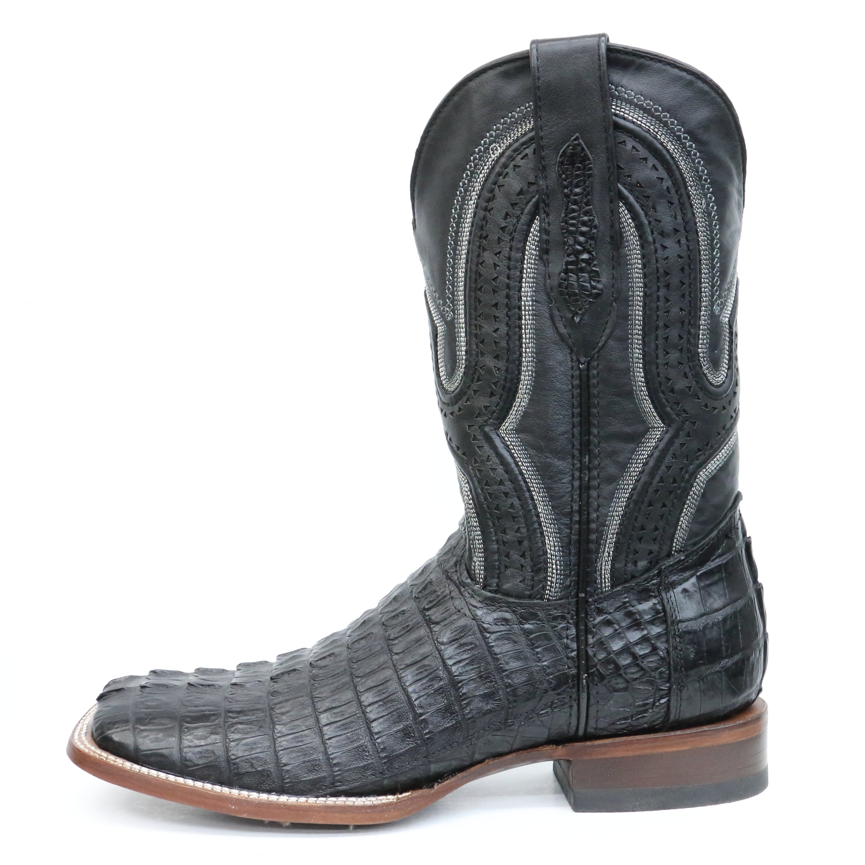 Chero's Premium Exotic Caiman Tail Black