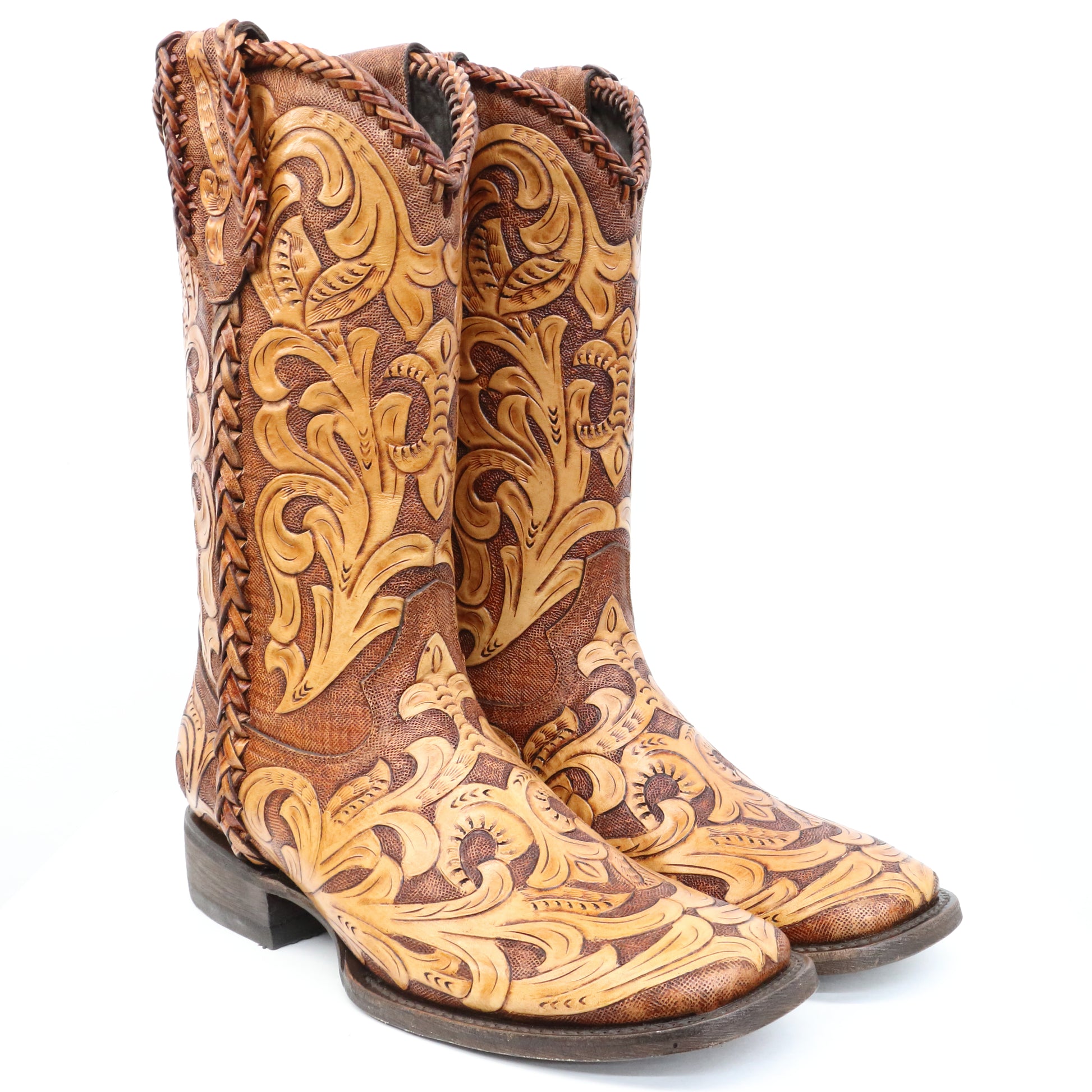 Men's Fully Hand-Tooled Boots