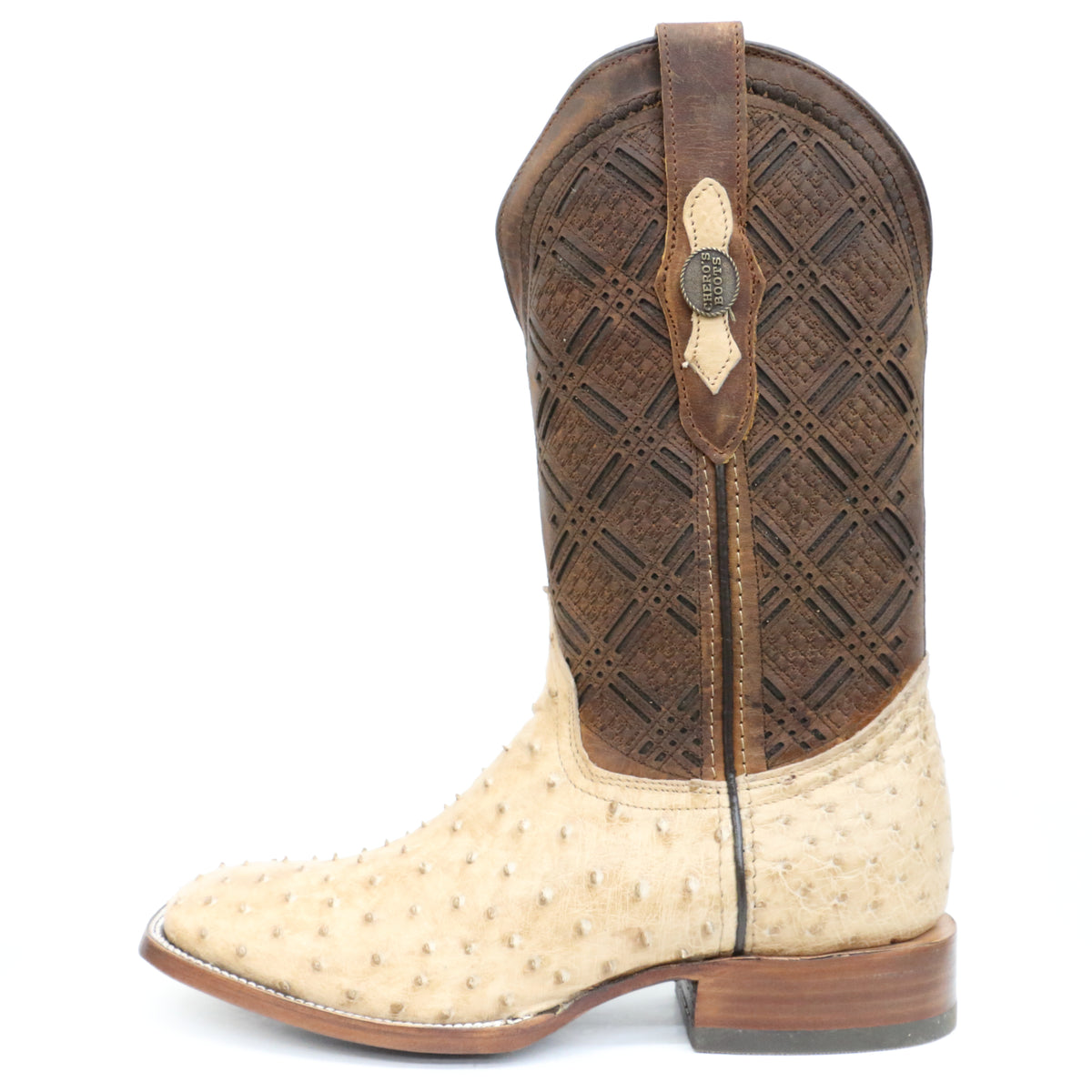 Chero's Premium Exotic Ostrich Vintage Sand