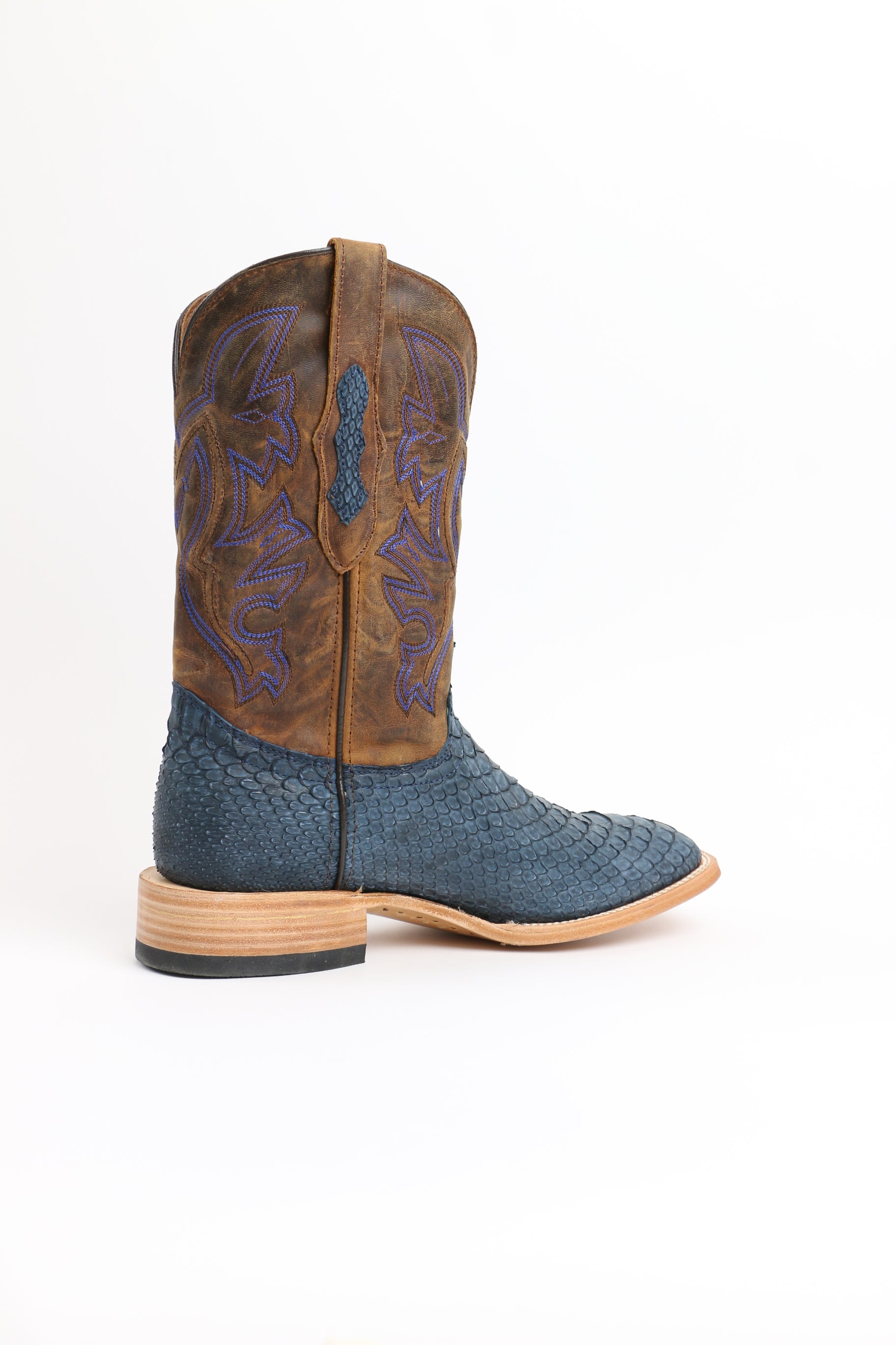 Chero's Premium Exotic Python Rustic Navy