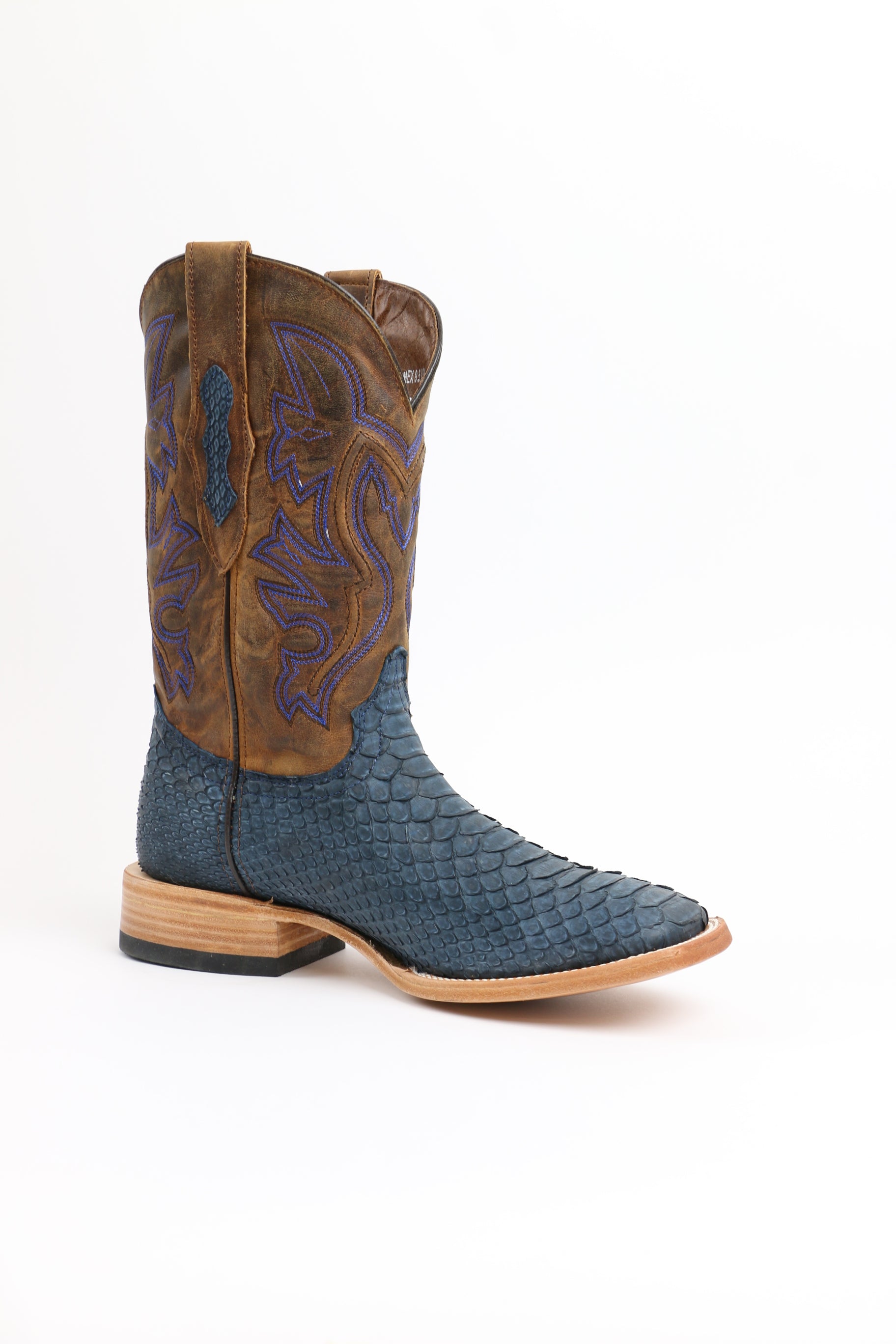Chero's Premium Exotic Python Rustic Navy