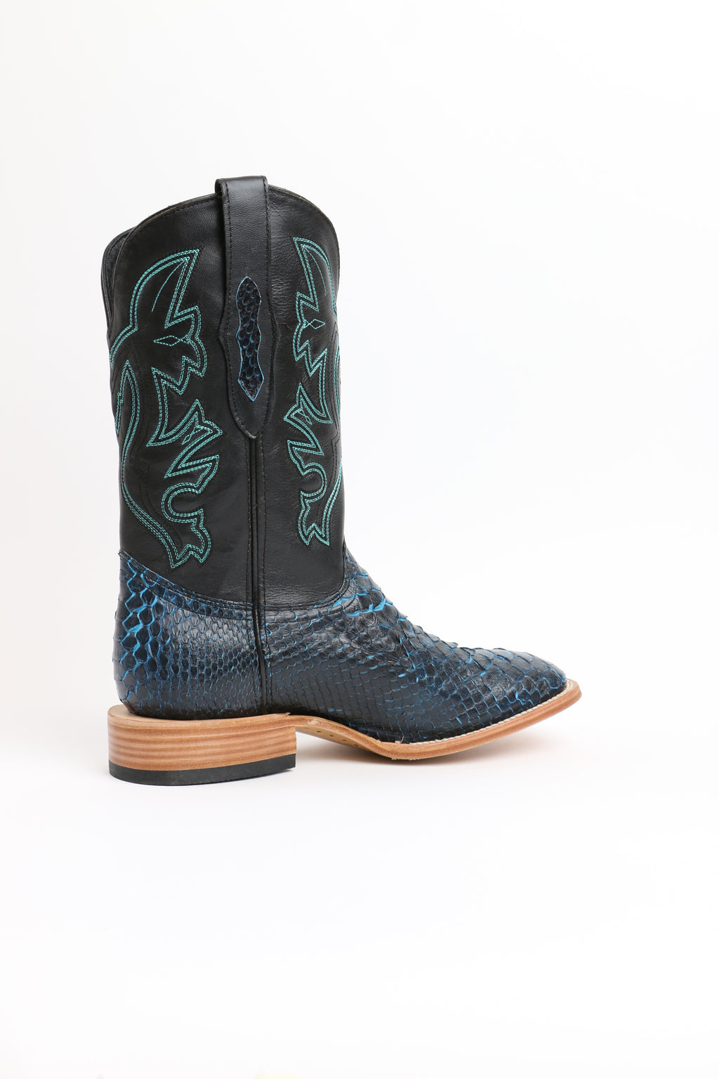 Chero's Premium Exotic Python Black Turquoise
