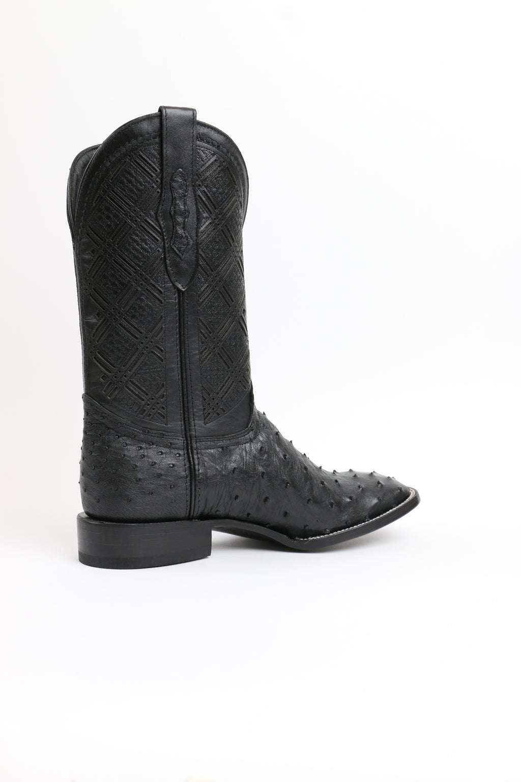 Chero's Premium Exotic Ostrich Triple Black