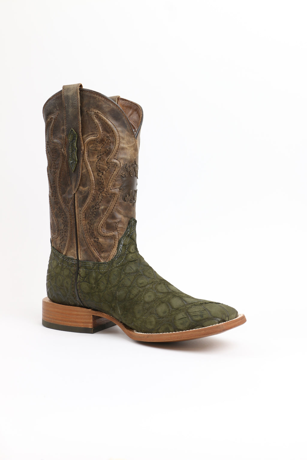 Chero's Premium Exotic Alligator Belly Olive