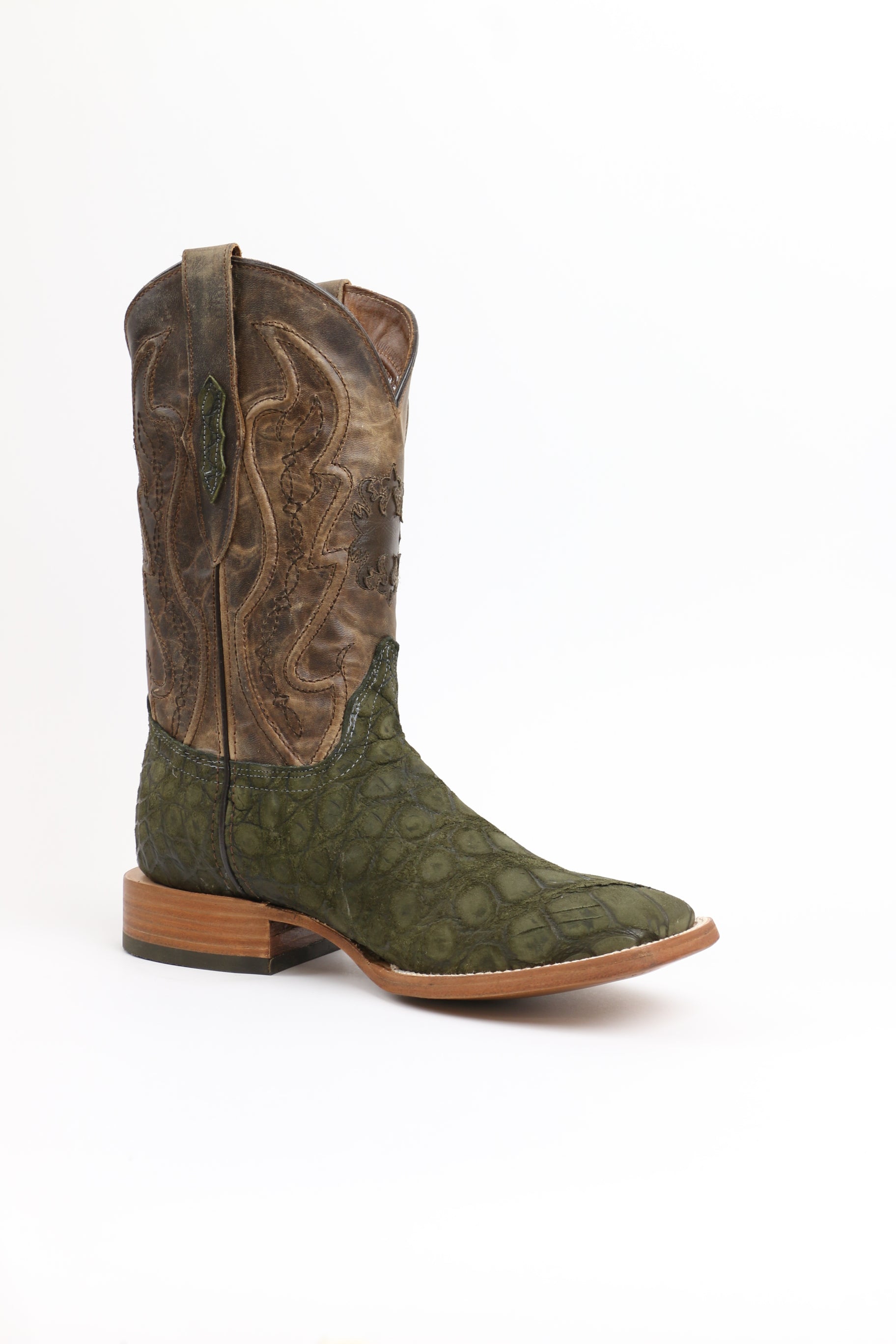 Chero's Premium Exotic Alligator Belly Olive