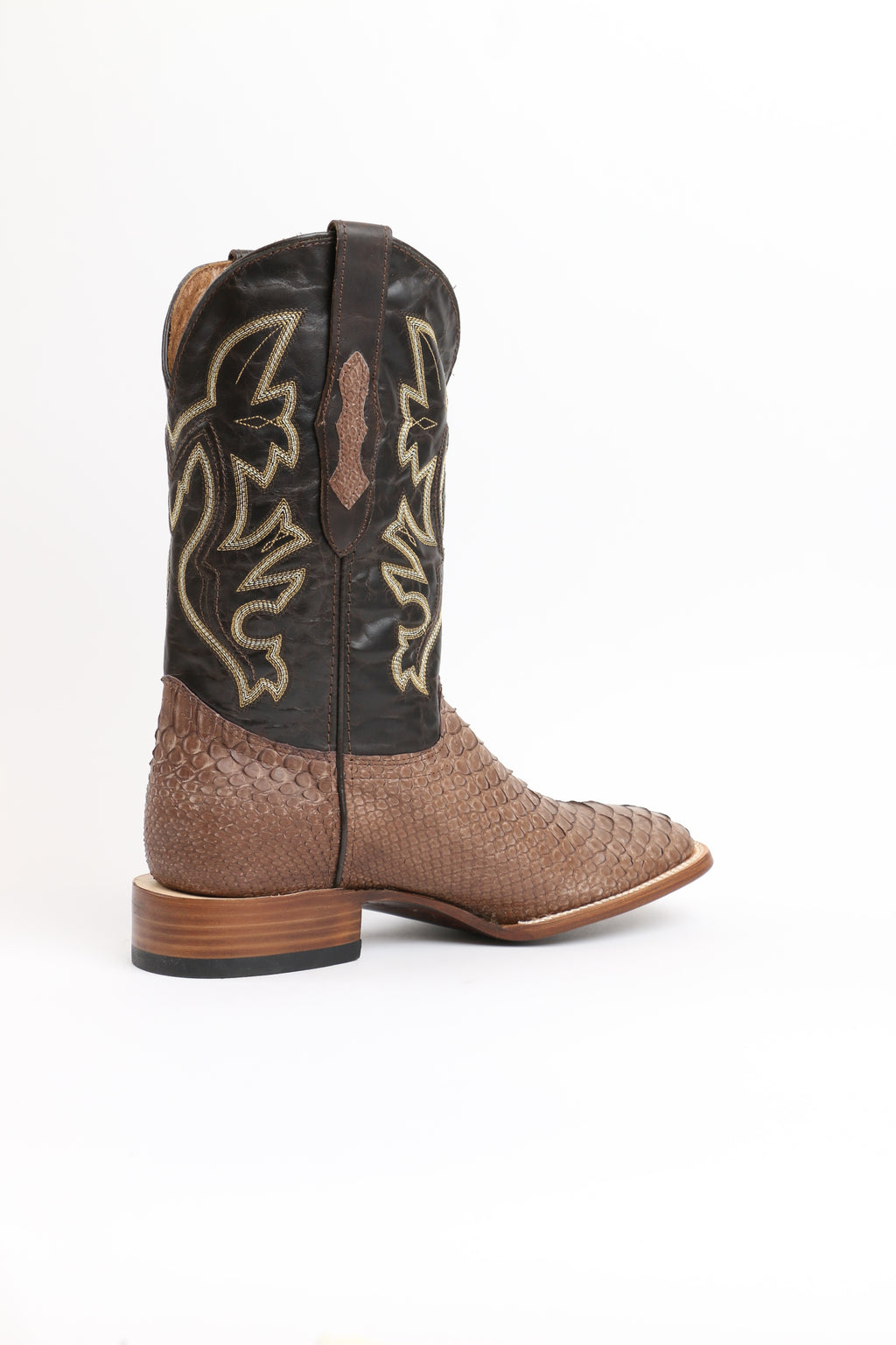 Chero's Premium Exotic Python Glazed Dark Brown