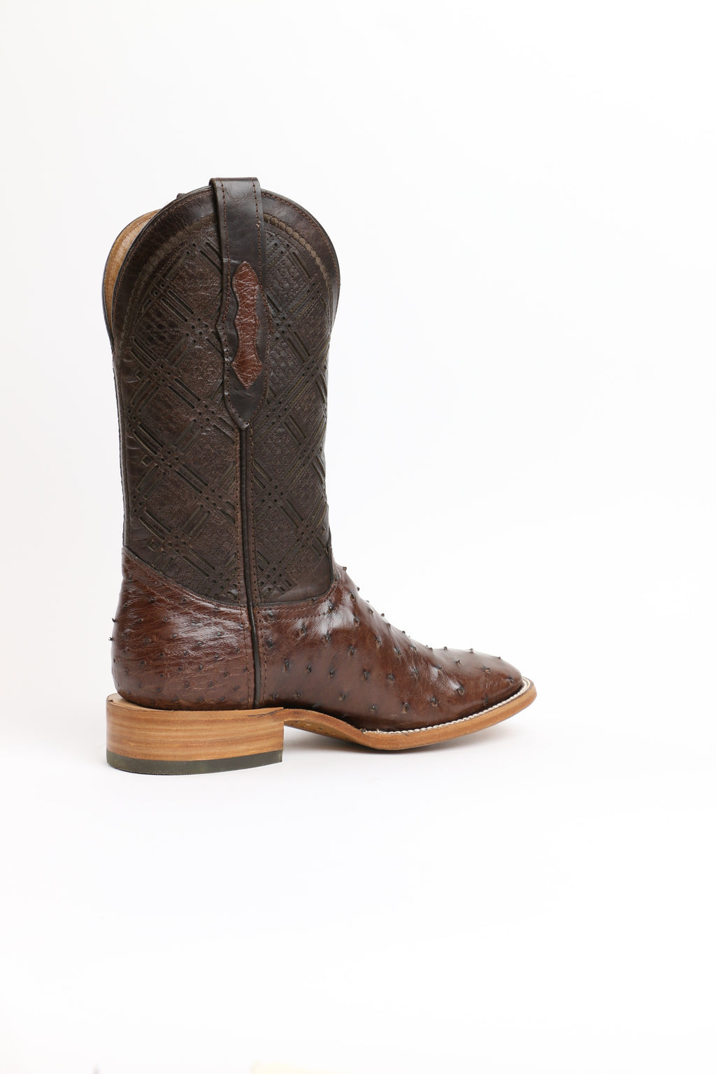 Chero's Premium Exotic Ostrich Cowboy Brown