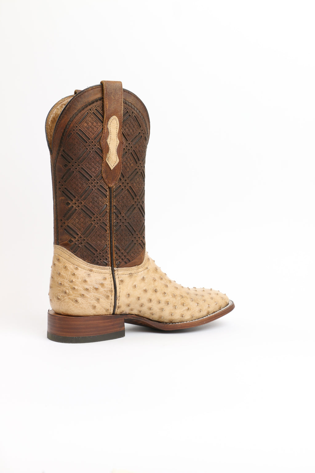 Chero's Premium Exotic Ostrich Vintage Sand