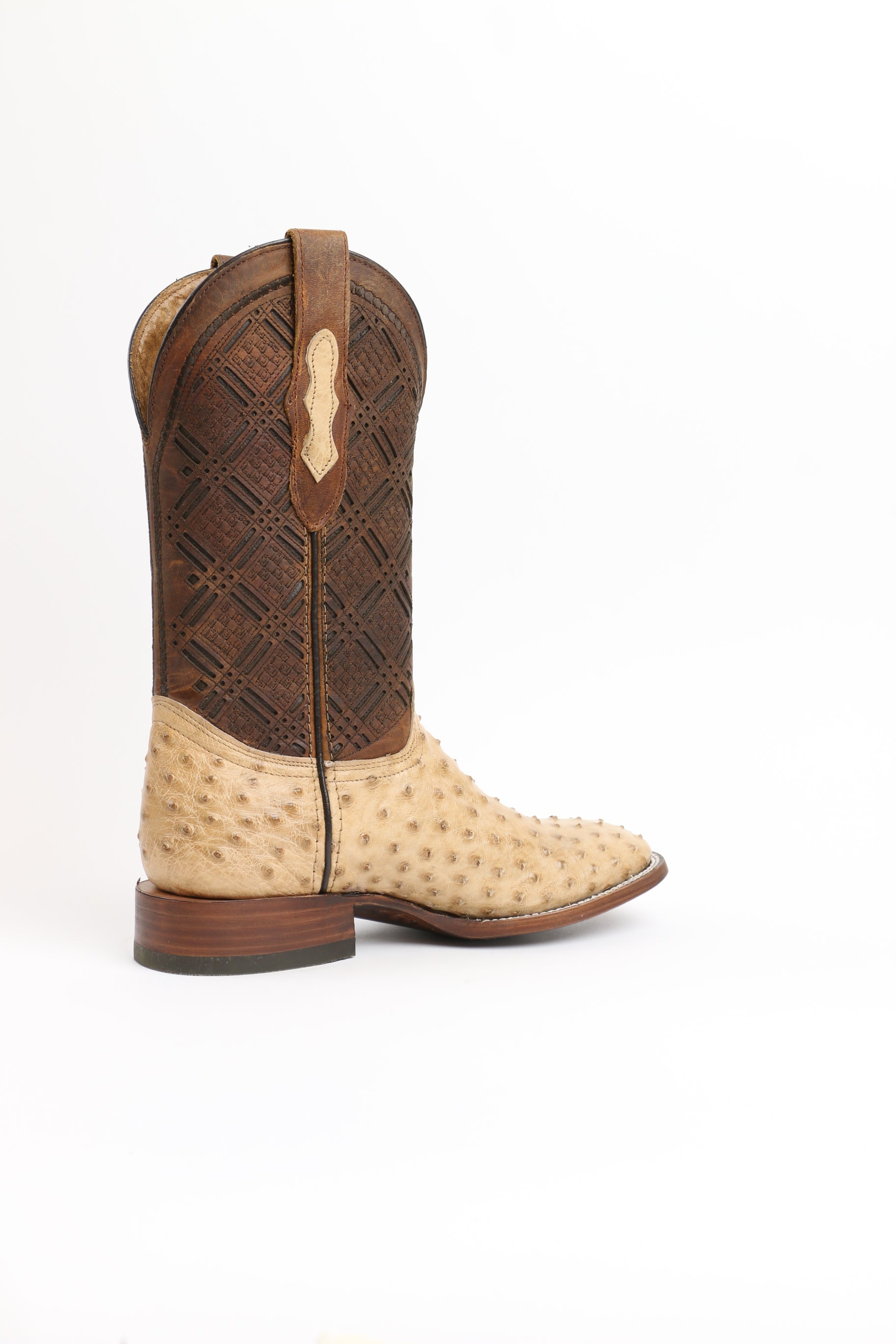 Chero's Premium Exotic Ostrich Vintage Sand
