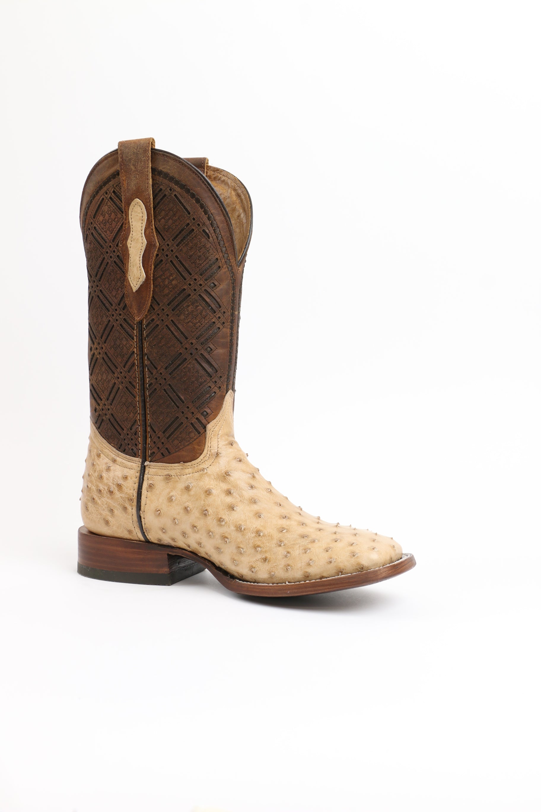 Chero's Premium Exotic Ostrich Vintage Sand