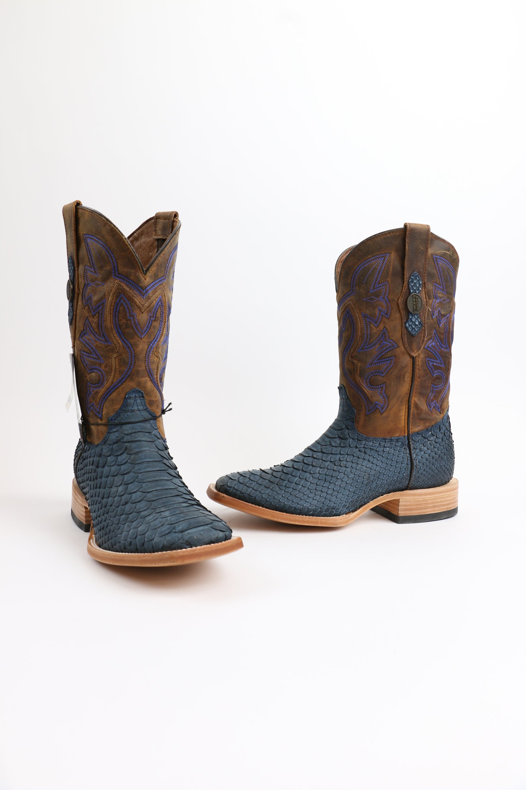 Chero's Premium Exotic Python Rustic Navy