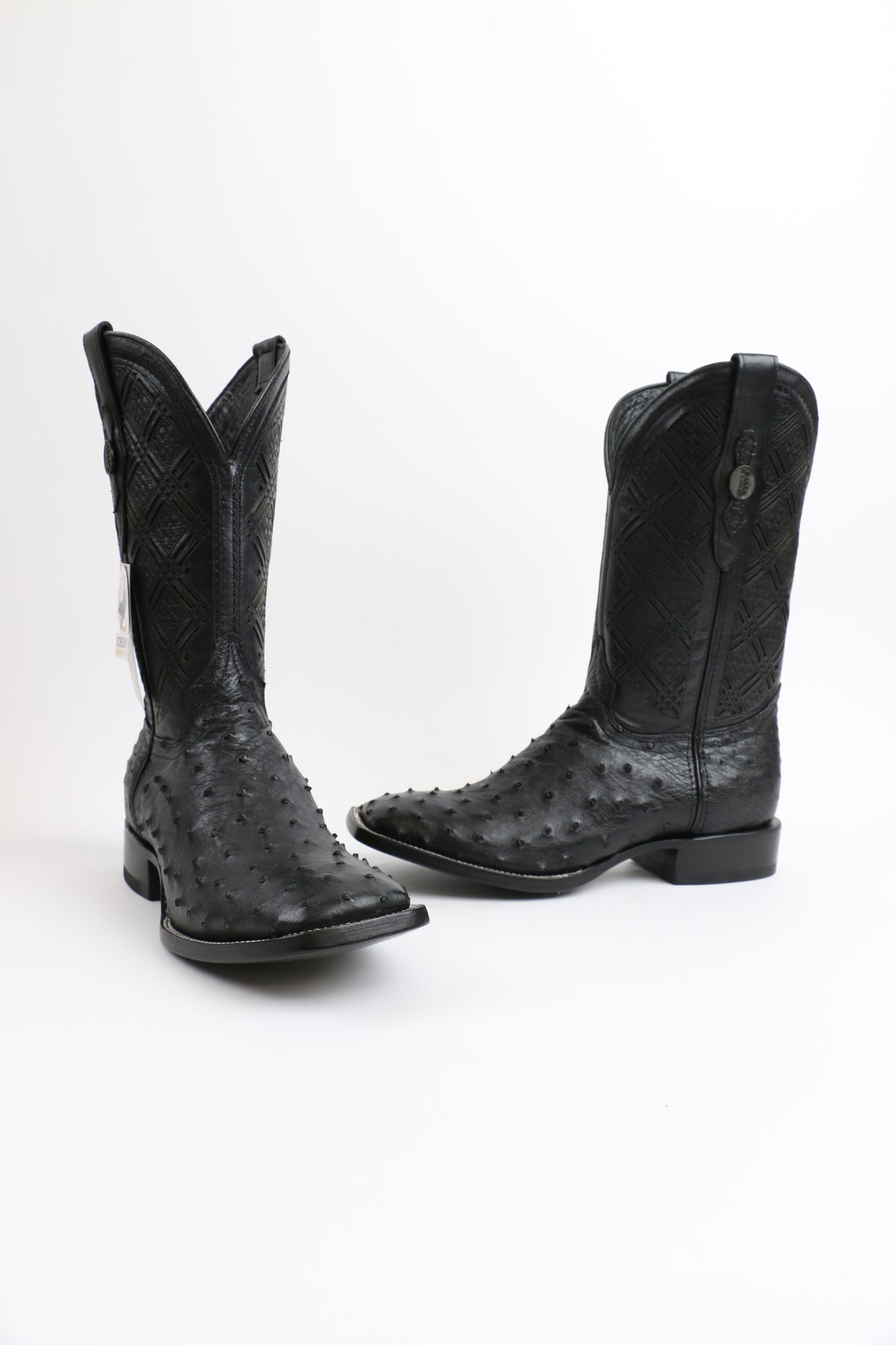 Chero's Premium Exotic Ostrich Triple Black
