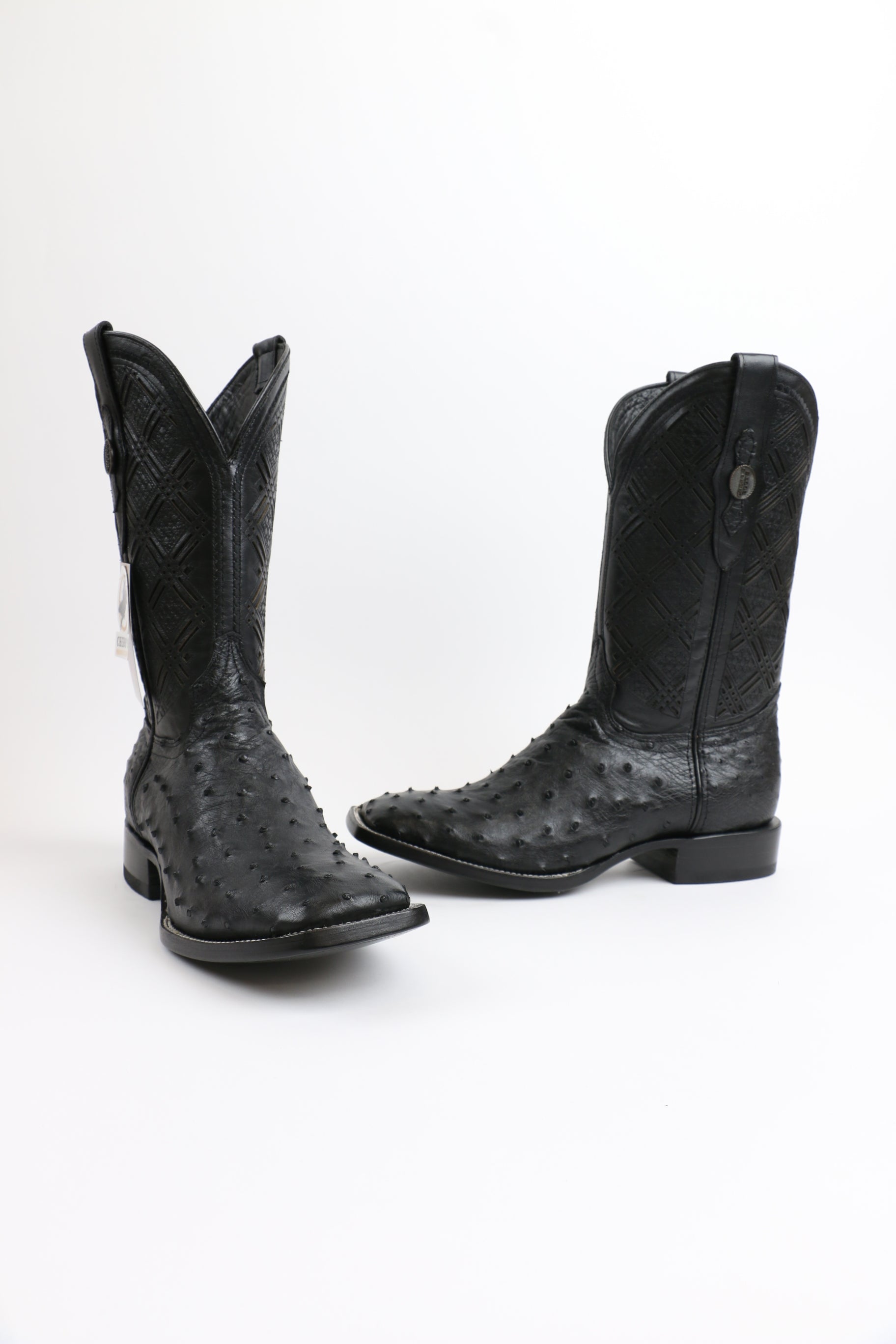 Chero's Premium Exotic Ostrich Triple Black
