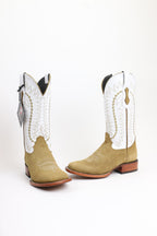 Chero's Roughout Honey Square Toe Boots