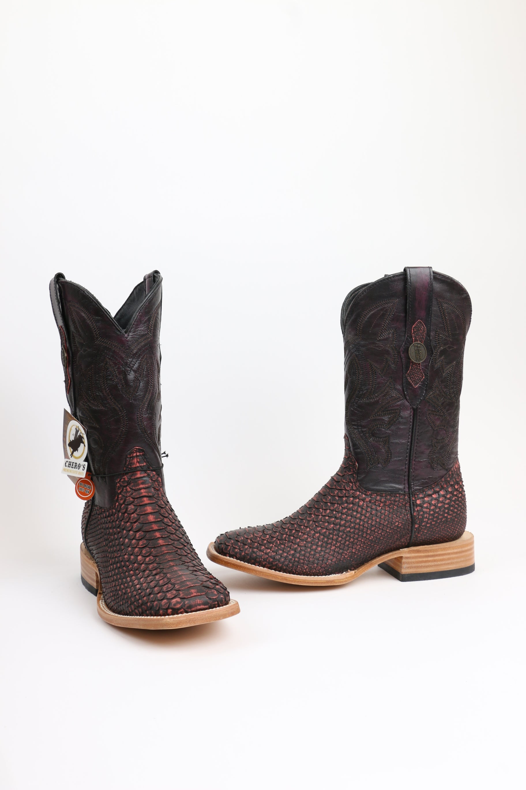 Chero's Premium Exotic Python Safari Red