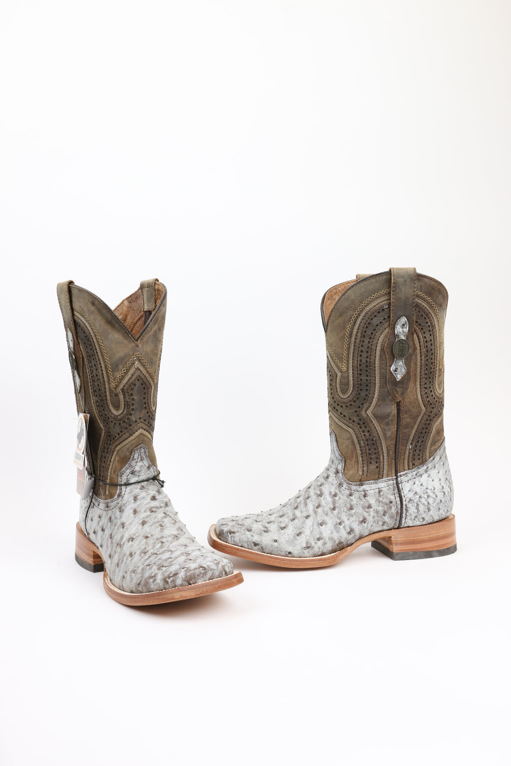 Chero's Premium Exotic Ostrich Nicotine Bone (Natural Sole)