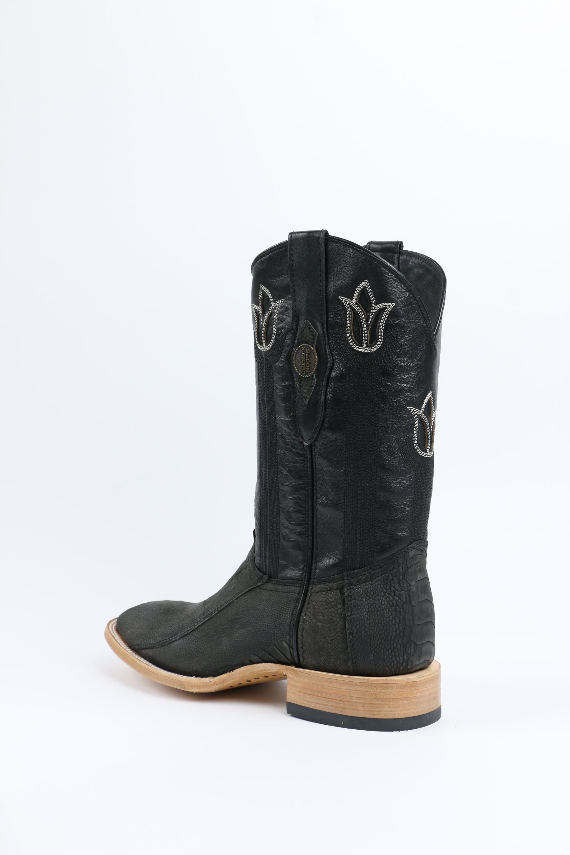 Chero's Premium Exotic Ostrich Leg Charcoal