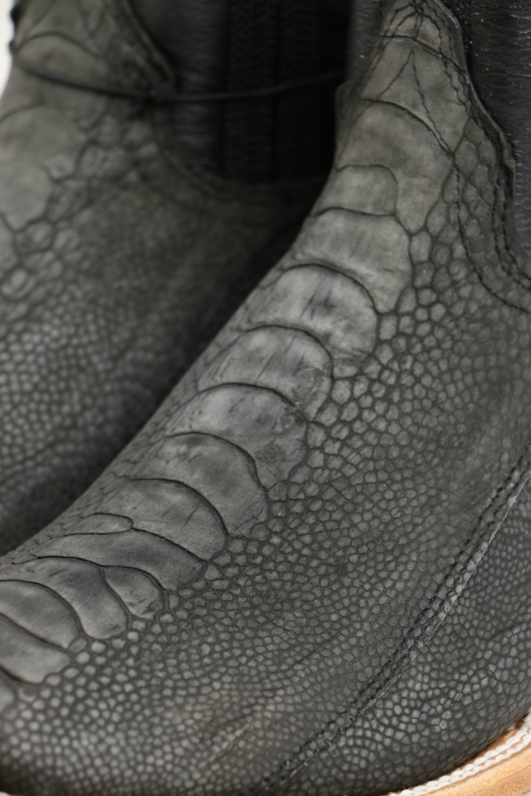 Chero's Premium Exotic Ostrich Leg Charcoal