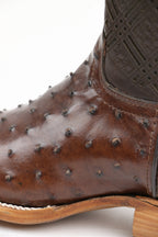 Chero's Premium Exotic Ostrich Cowboy Brown