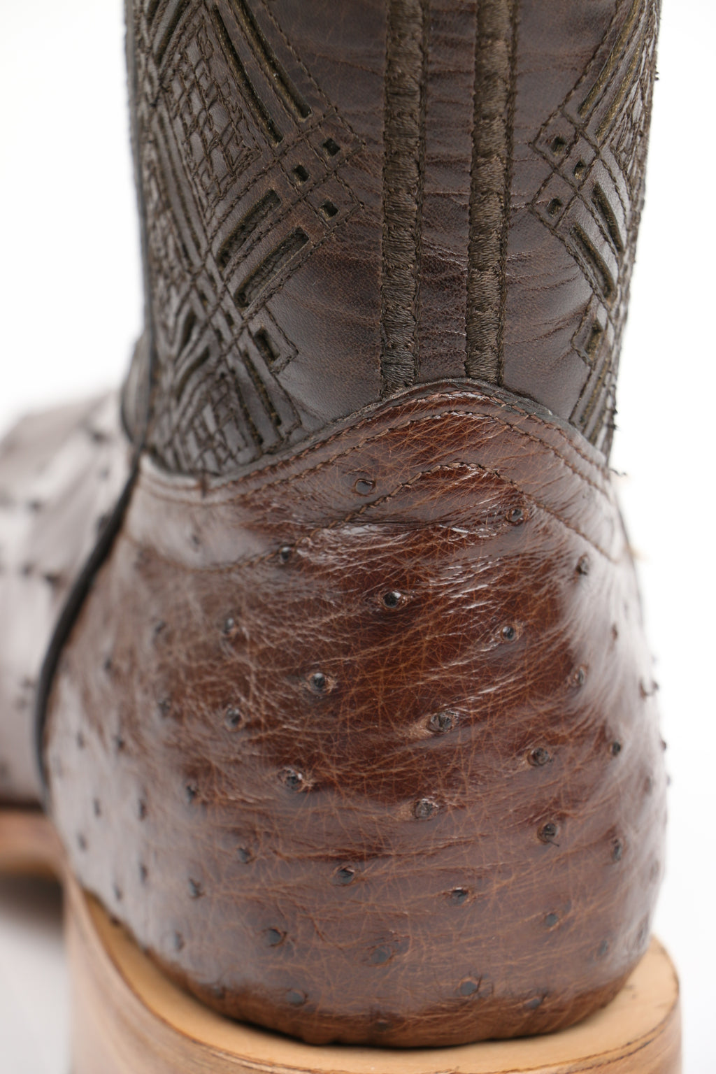 Chero's Premium Exotic Ostrich Cowboy Brown