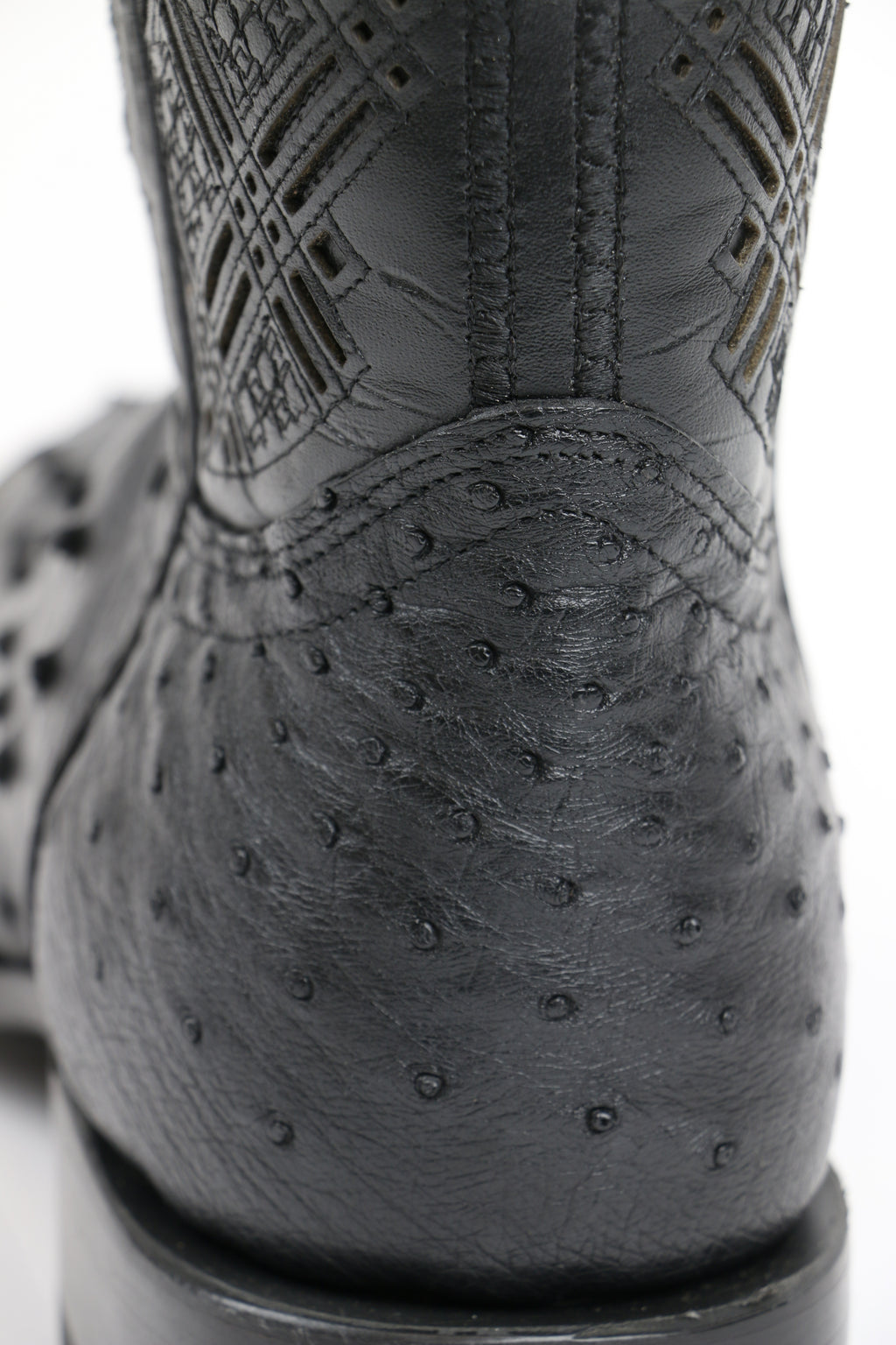 Chero's Premium Exotic Ostrich Triple Black