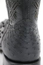 Chero's Premium Exotic Ostrich Triple Black