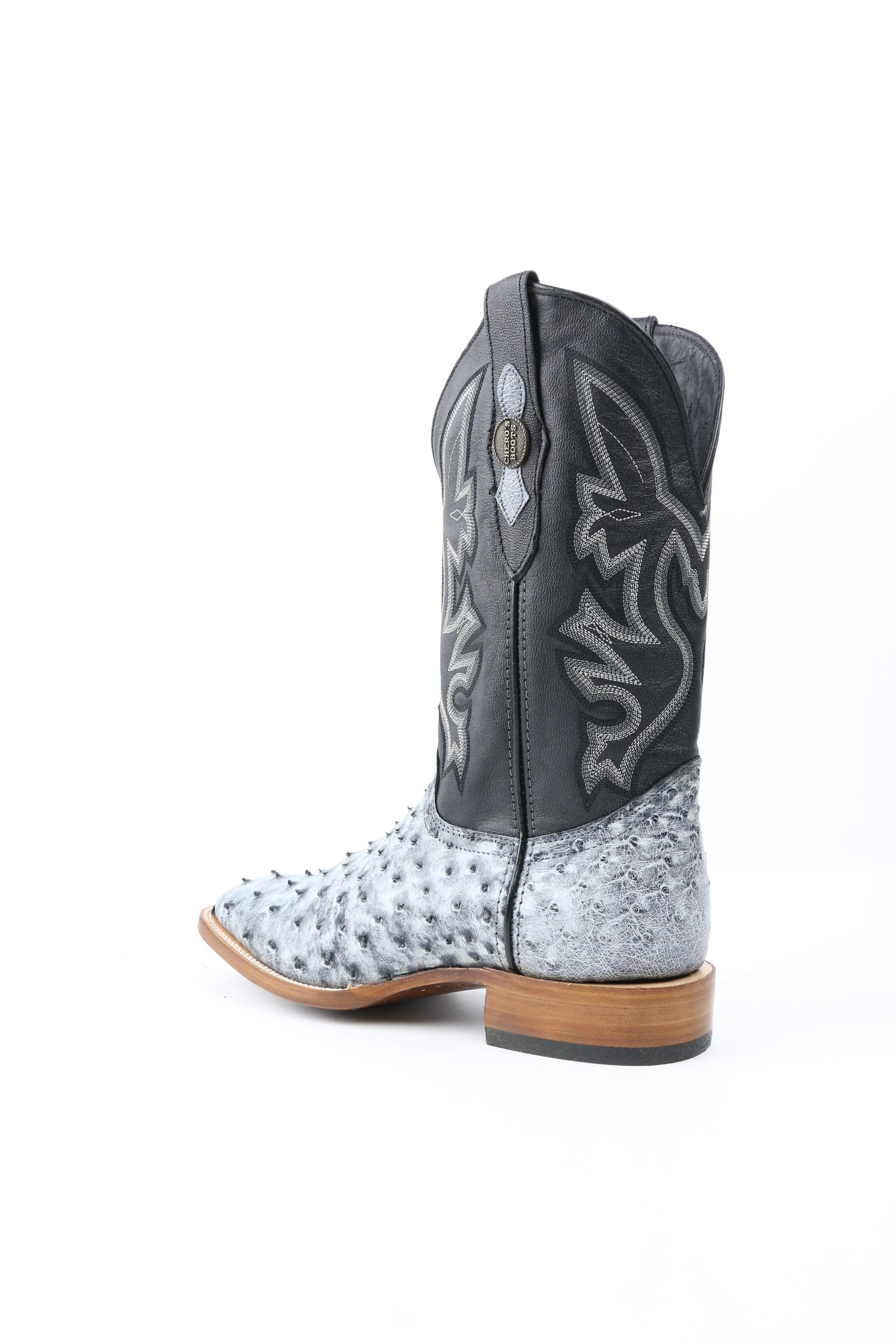 Chero's Premium Exotic Ostrich Charcoal