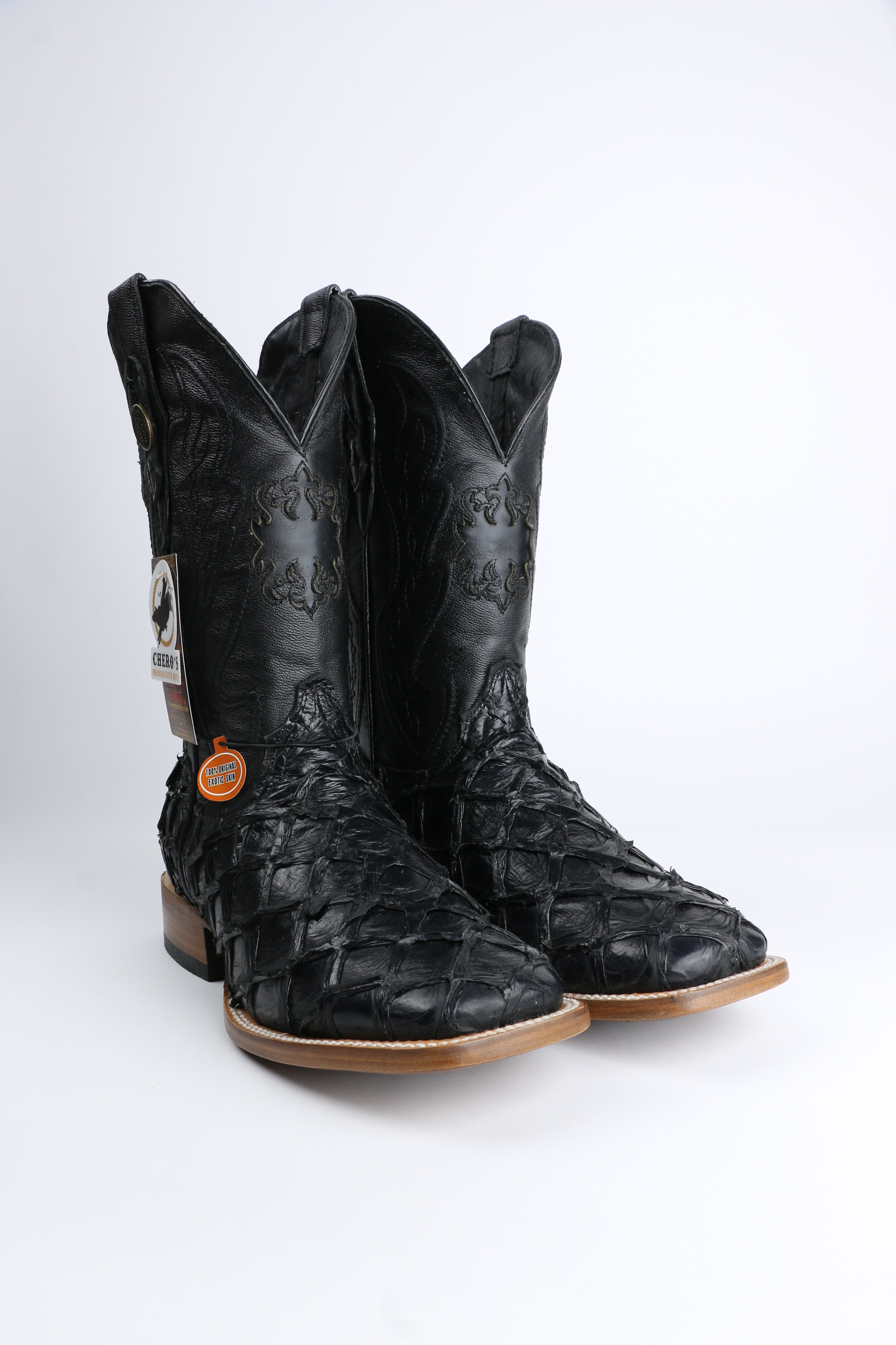 Chero's Premium Exotic Pirarucu Gloss Black