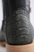 Chero's Premium Exotic Ostrich Leg Charcoal